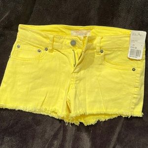 Yellow Denim Short